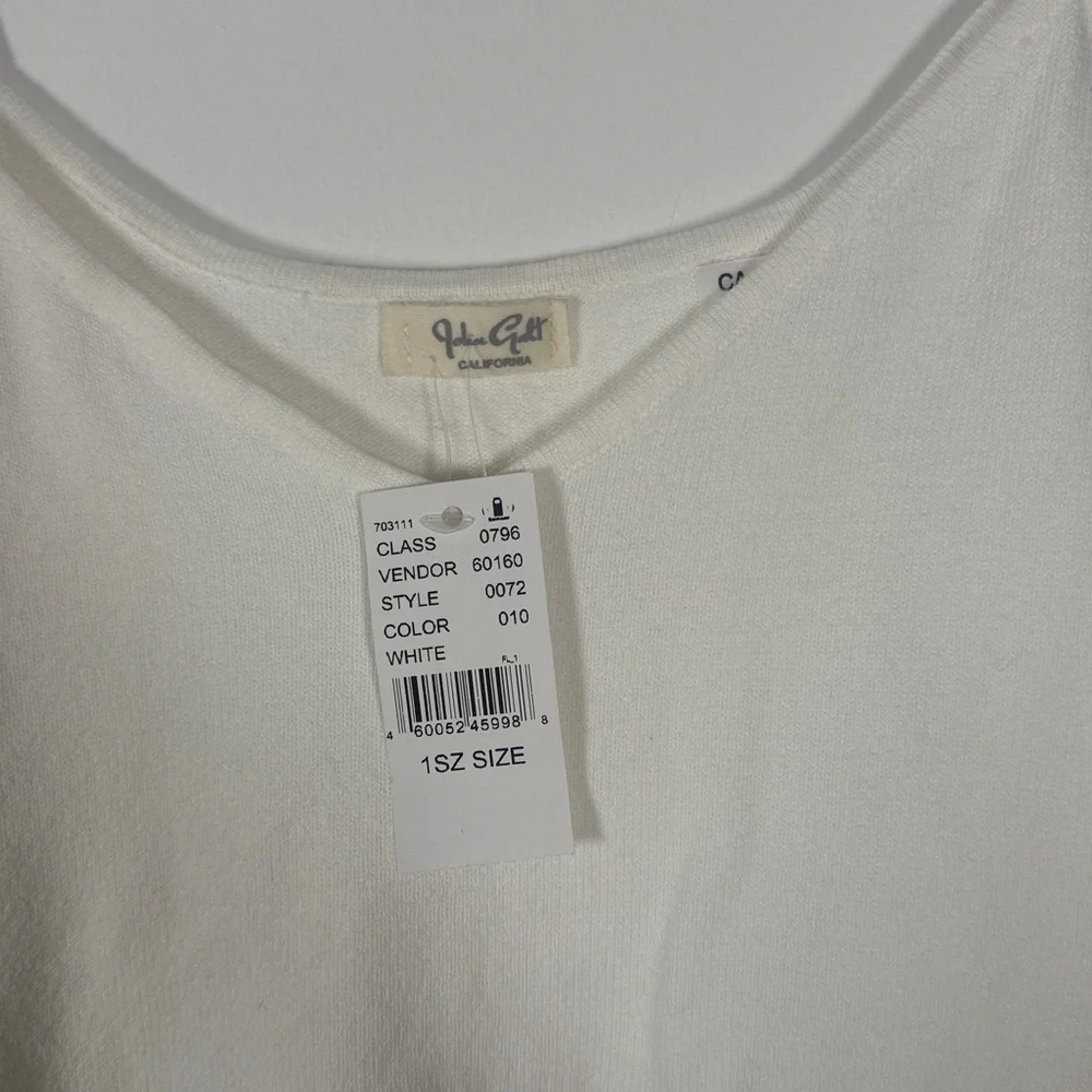 NWT John Galt Cropped White Camisole Top - Picture 5 of 6